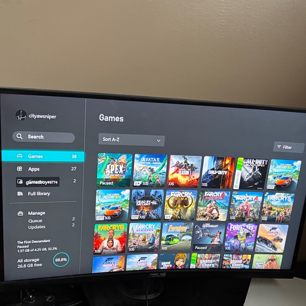 ASUS Black Gaming Display